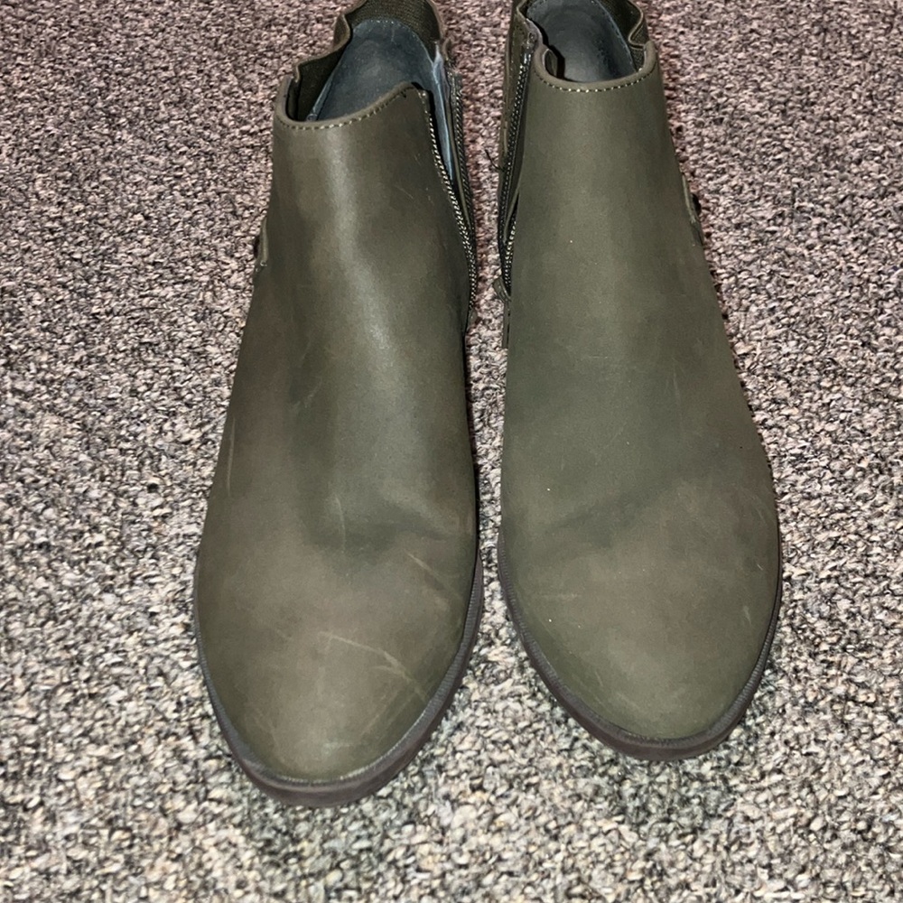 Women’s Olive Ankle Boots